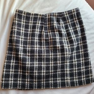 Vintage Wool Plaid Skirt